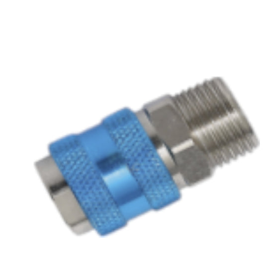 Bilyalı Hava Valfi Mavi 1/2 Erkek - 8MM - 10MM